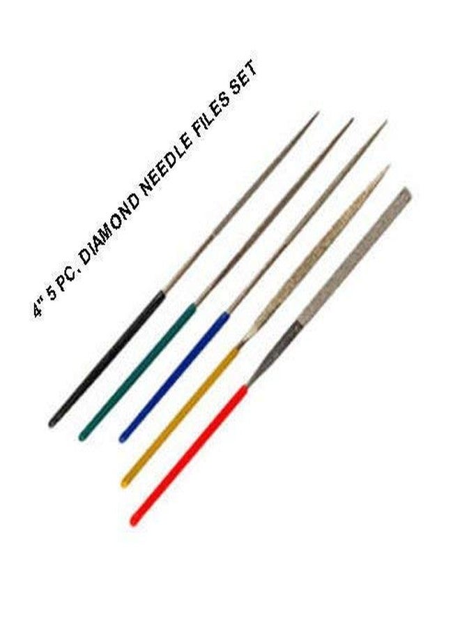 DIY Crafts 5 Pcs Diamond Needle Files Set - Metal DIY Works Needle Files for DIY Crafts Works (Design No # 1, Diamond Files) FBIN - Image 4